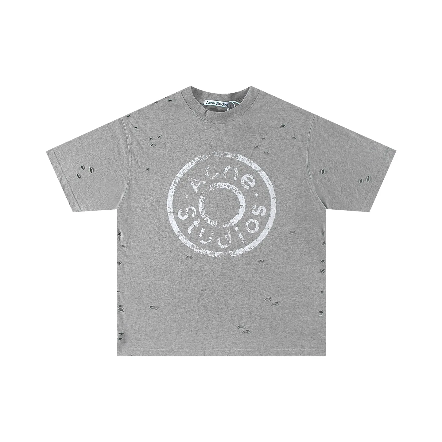 Distressed Logo-Print Cotton T-Shirt D11011381 — view 2