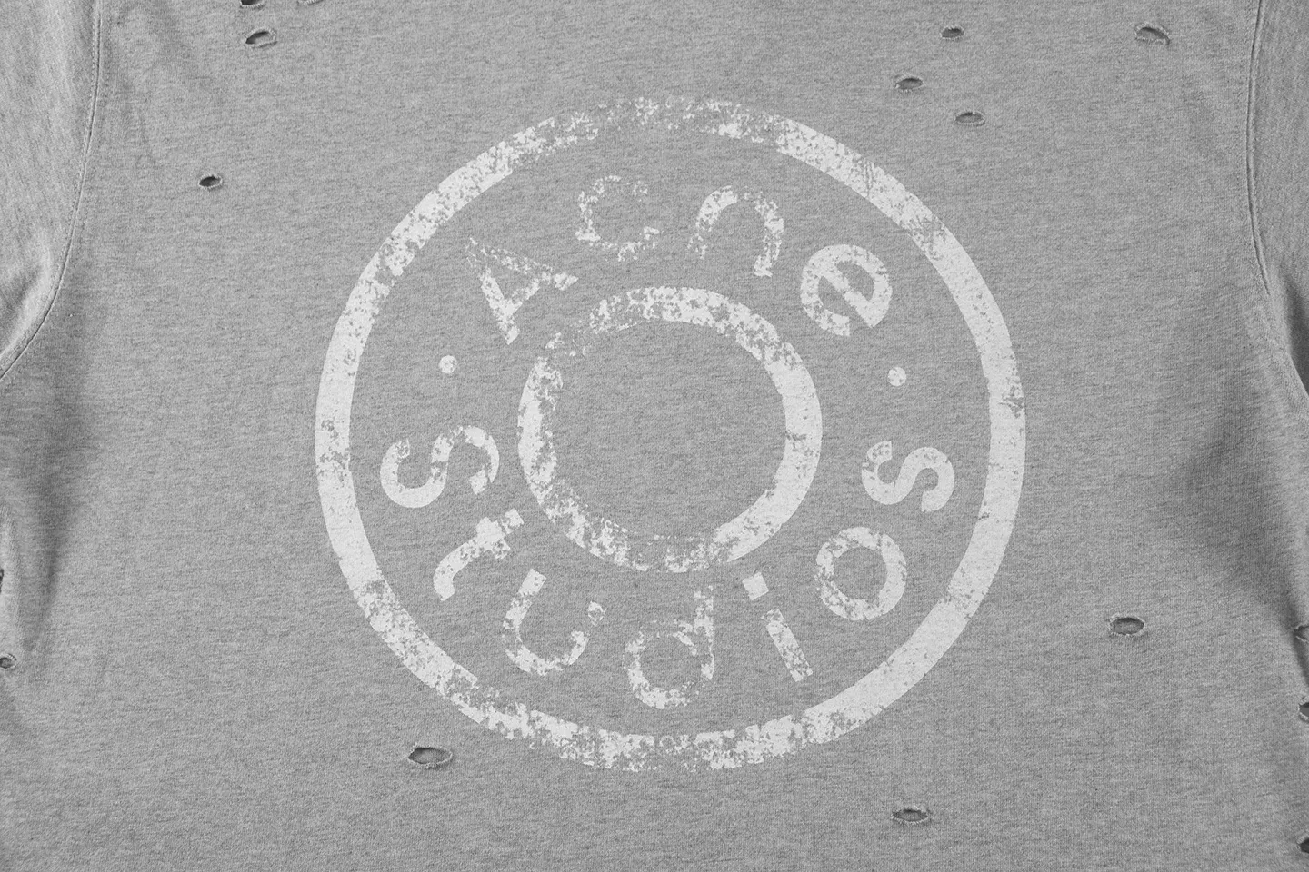 Distressed Logo-Print Cotton T-Shirt D11011381 — view 4