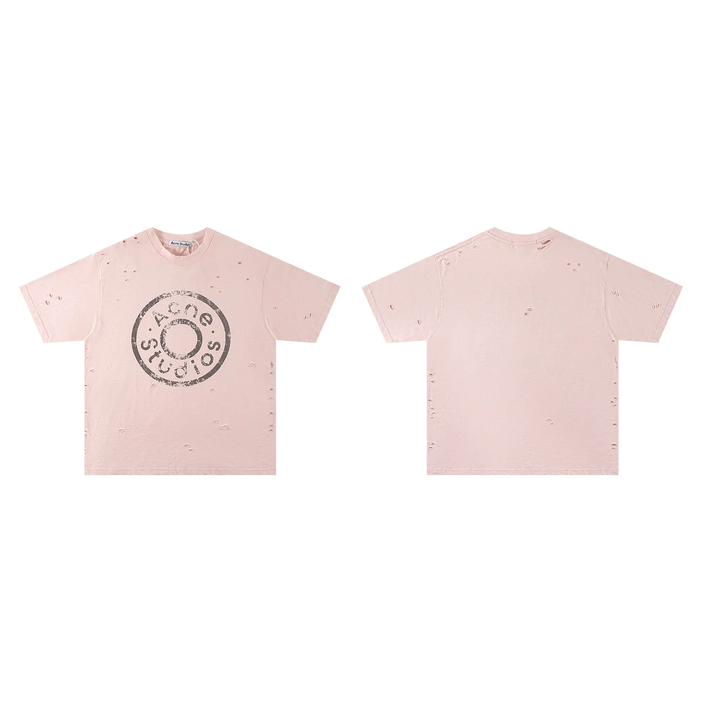 Distressed Logo-Print Cotton T-Shirt D11011380