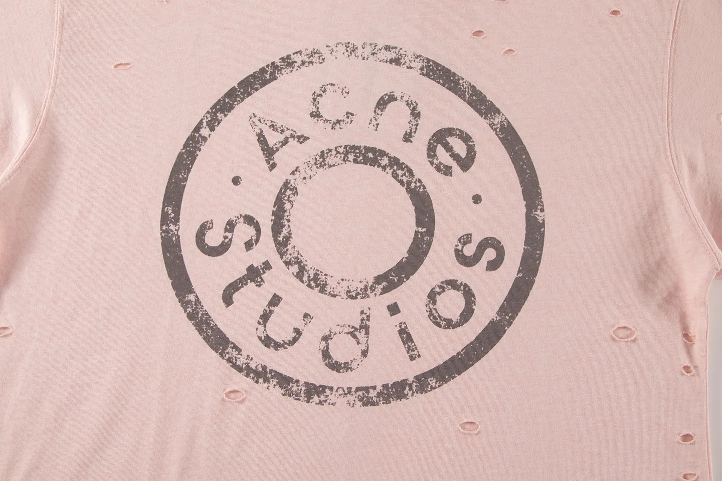 Distressed Logo-Print Cotton T-Shirt D11011380 — view 4