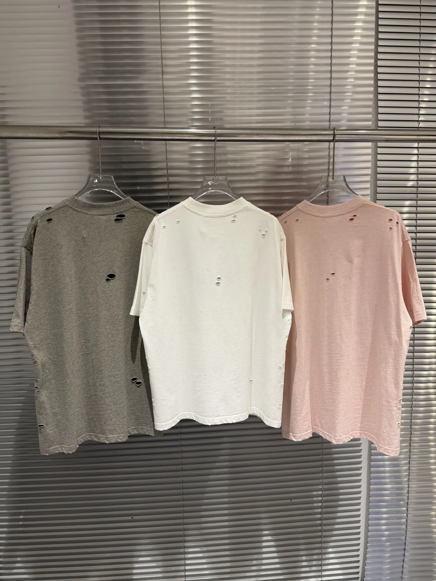 Distressed Logo-Print Cotton T-Shirt D11011378 — view 3