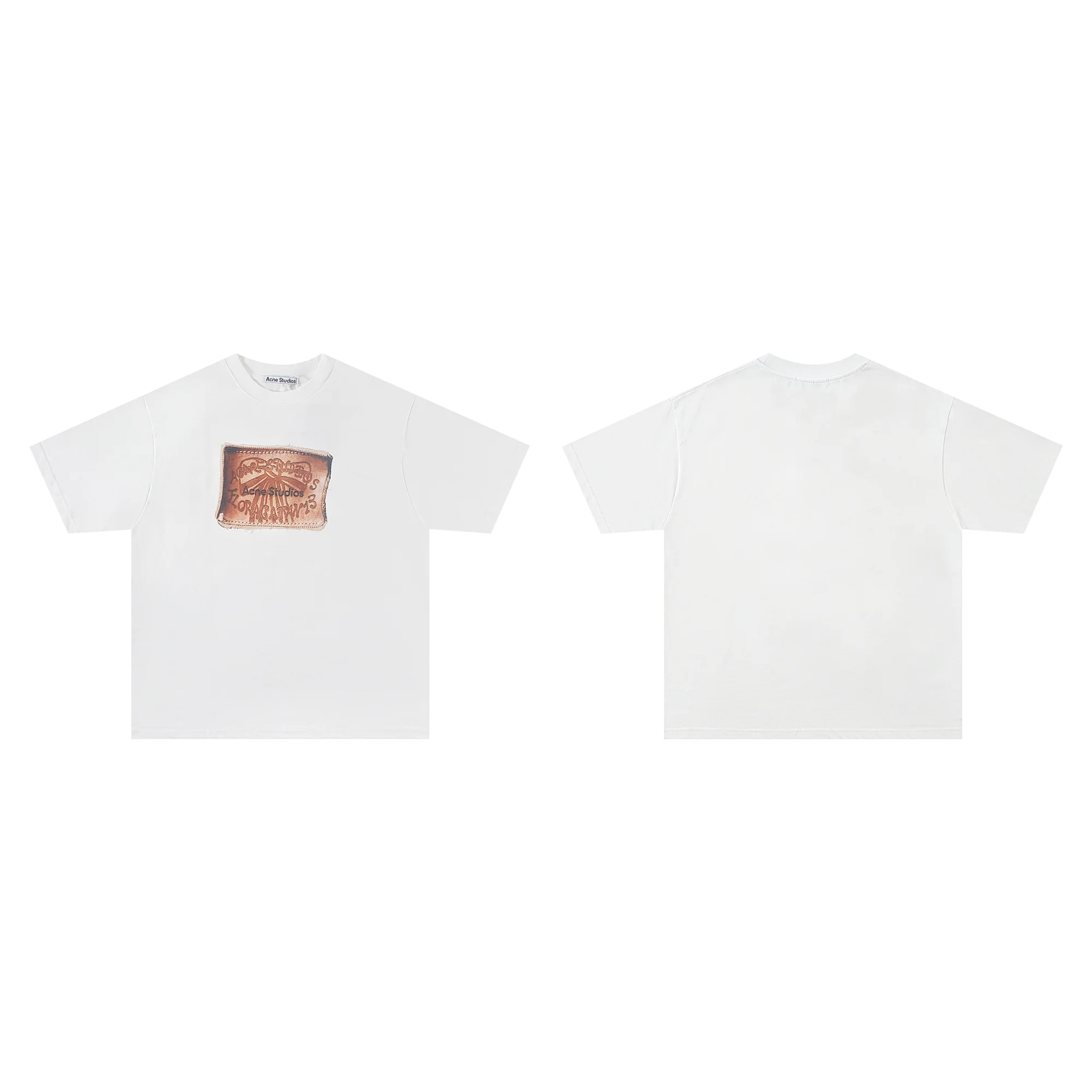 Distressed Patch Logo Oversized T-Shirt D10011389