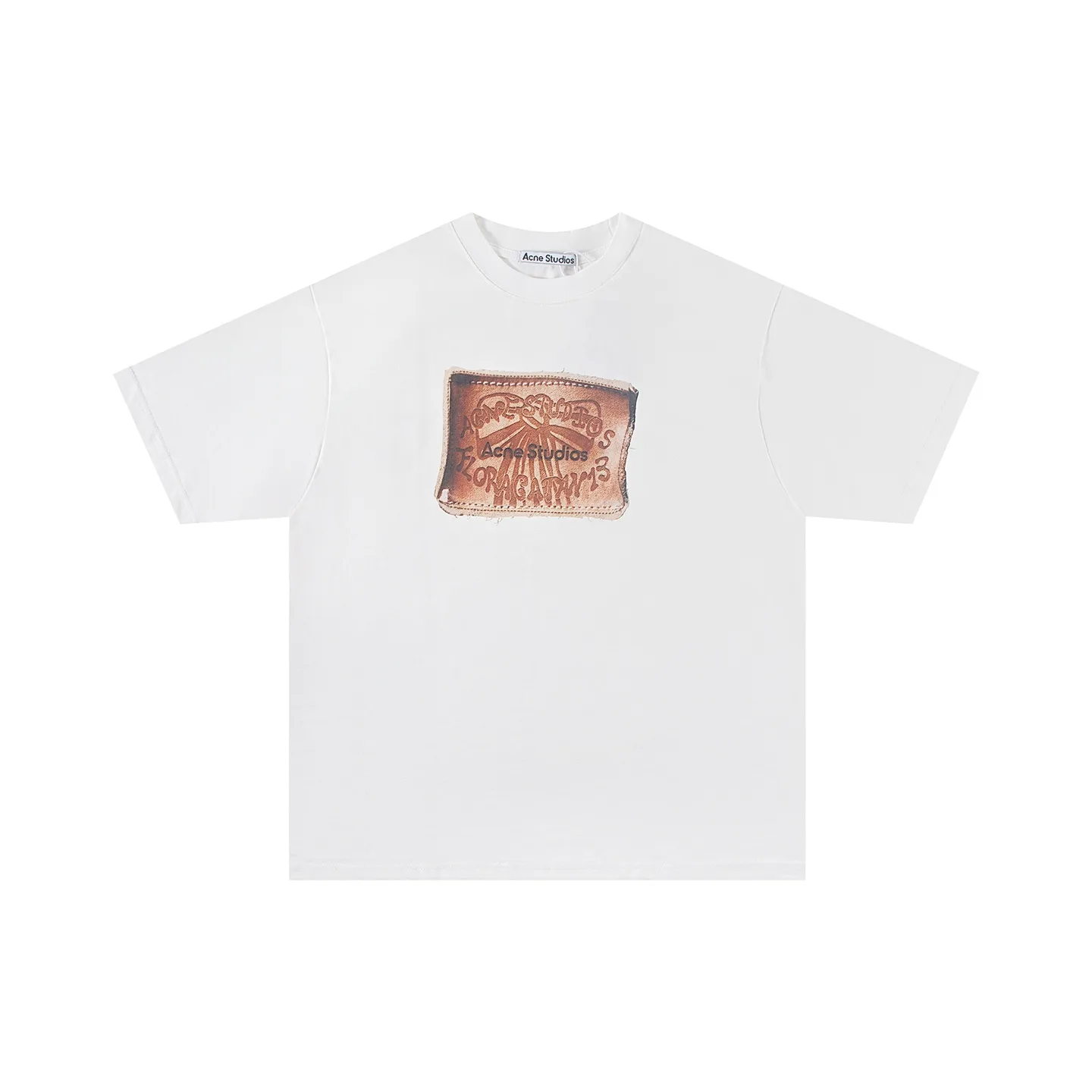 Distressed Patch Logo Oversized T-Shirt D10011389 — view 2