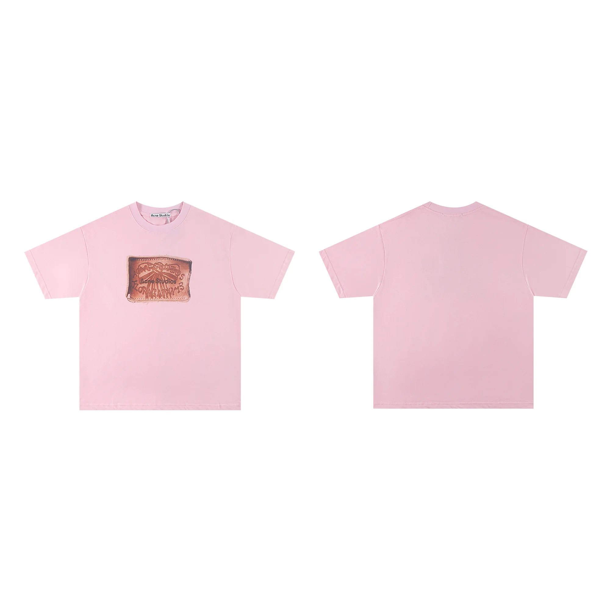Distressed Patch Logo Oversized T-Shirt D10011388