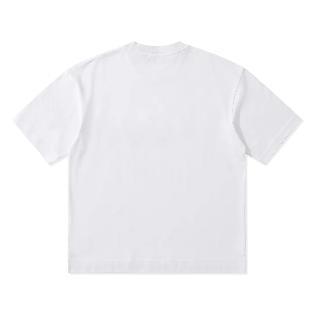 Embroidered Logo Piqué Cotton T-Shirt D10511372 — view 3