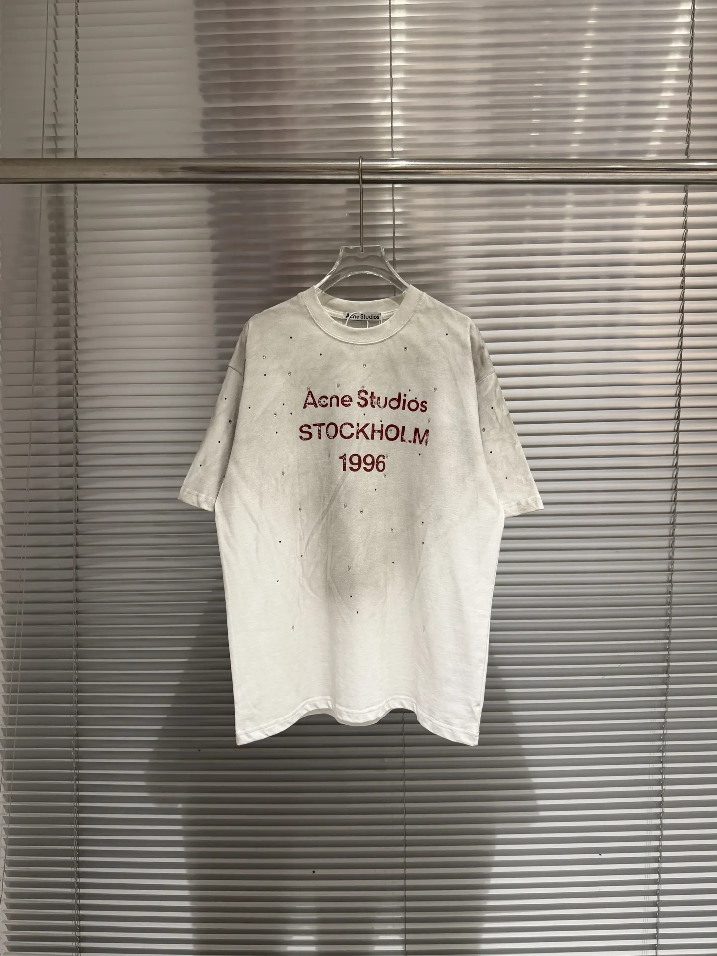 1996 Distressed Rhinestone Logo T-Shirt D10811365