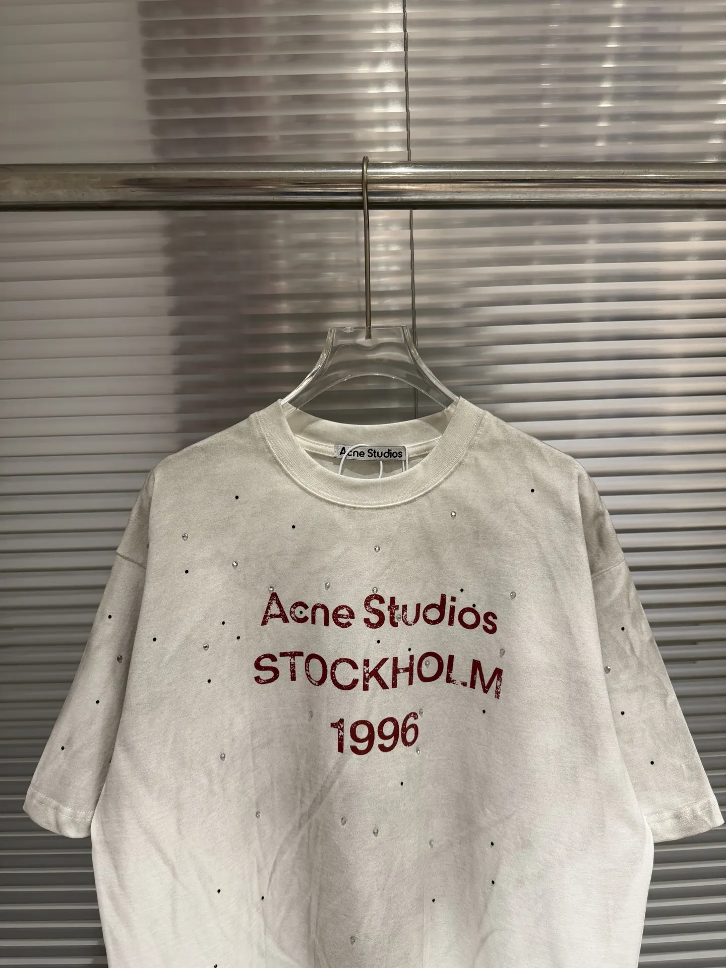 1996 Distressed Rhinestone Logo T-Shirt D10811365 — view 3