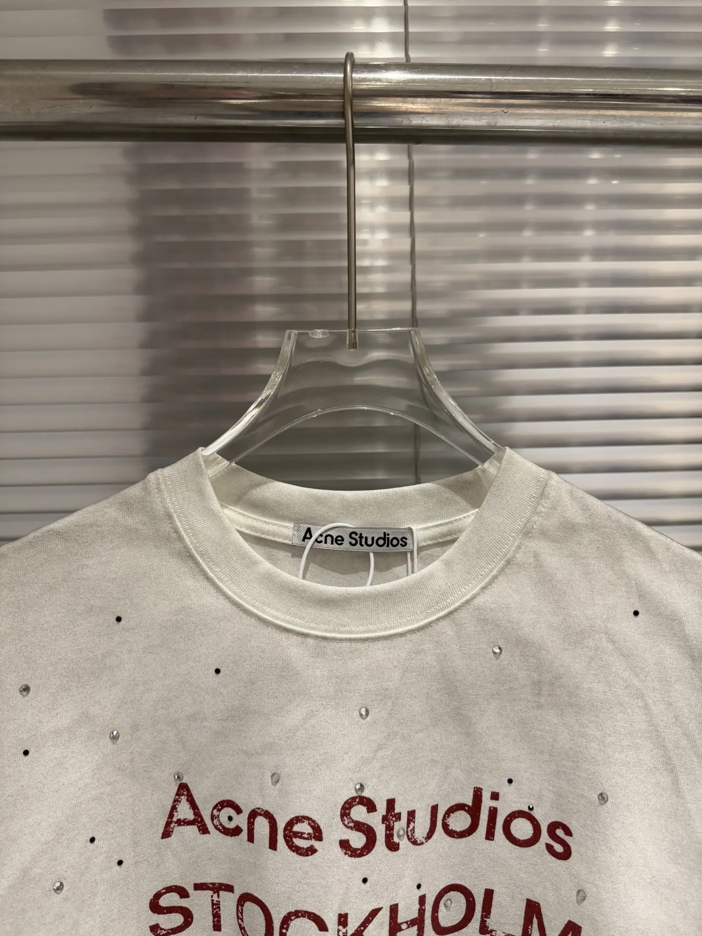 1996 Distressed Rhinestone Logo T-Shirt D10811365 — view 4