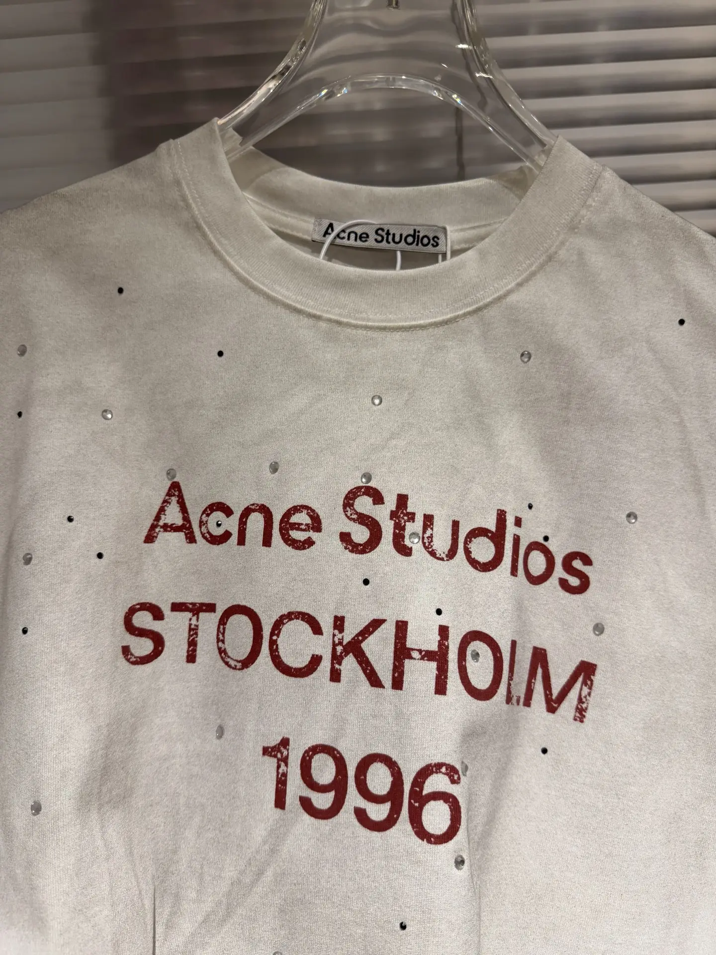 1996 Distressed Rhinestone Logo T-Shirt D10811365 — view 6