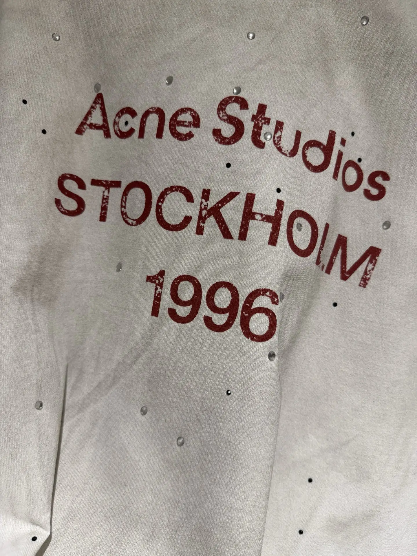 1996 Distressed Rhinestone Logo T-Shirt D10811365 — view 7