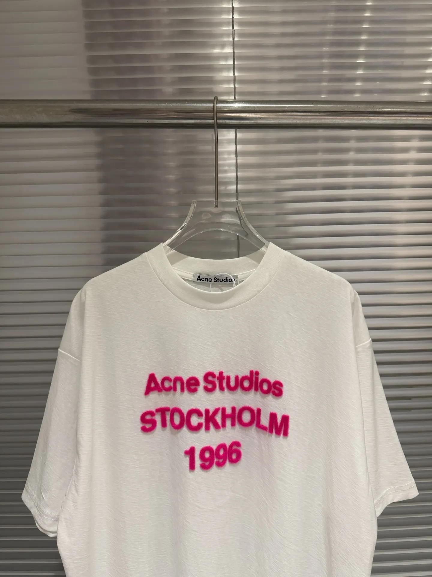 Logo Flocked Cotton T-Shirt D9511368 — view 8