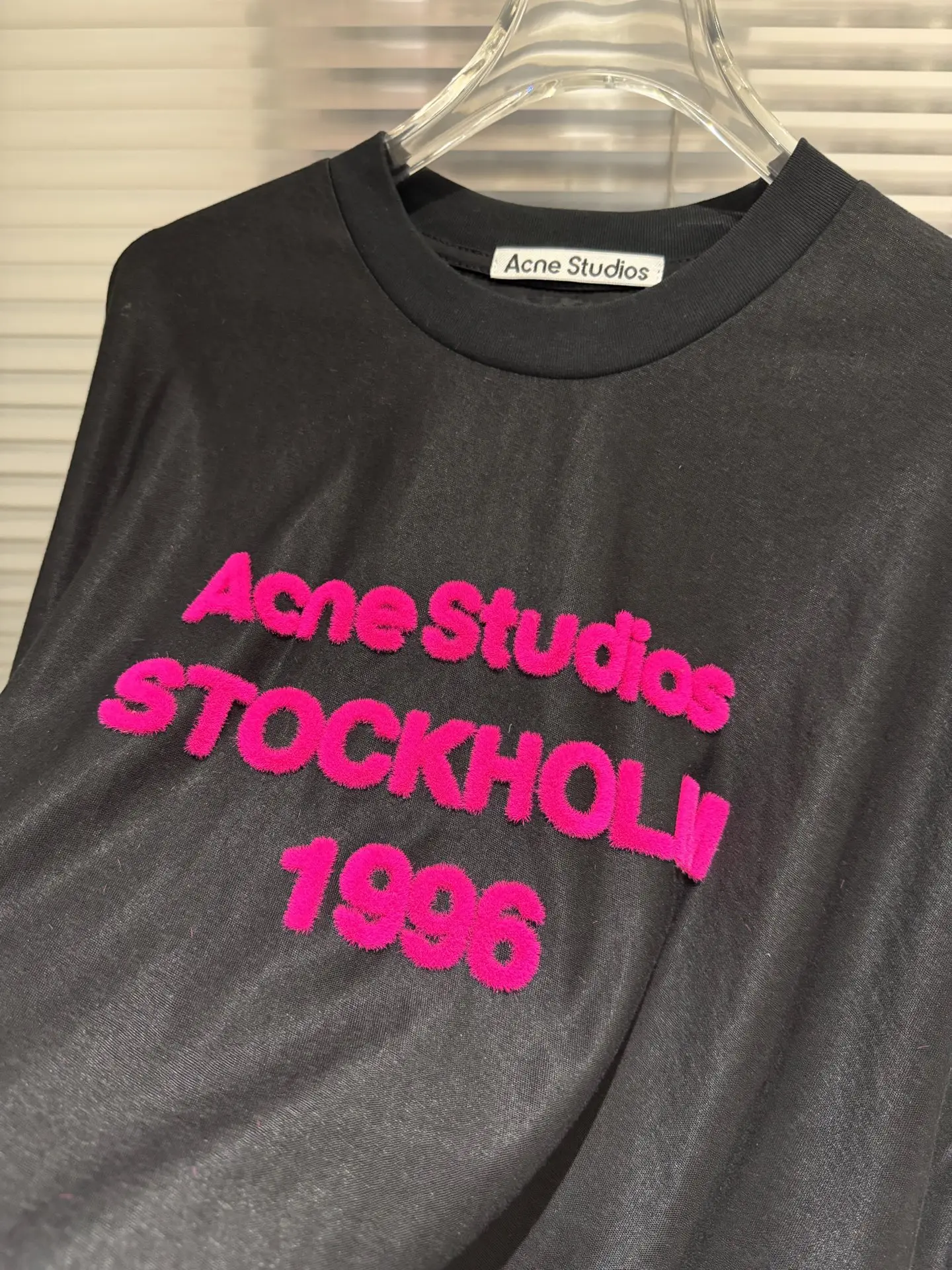 Logo Flocked Cotton T-Shirt D9511368 — view 15