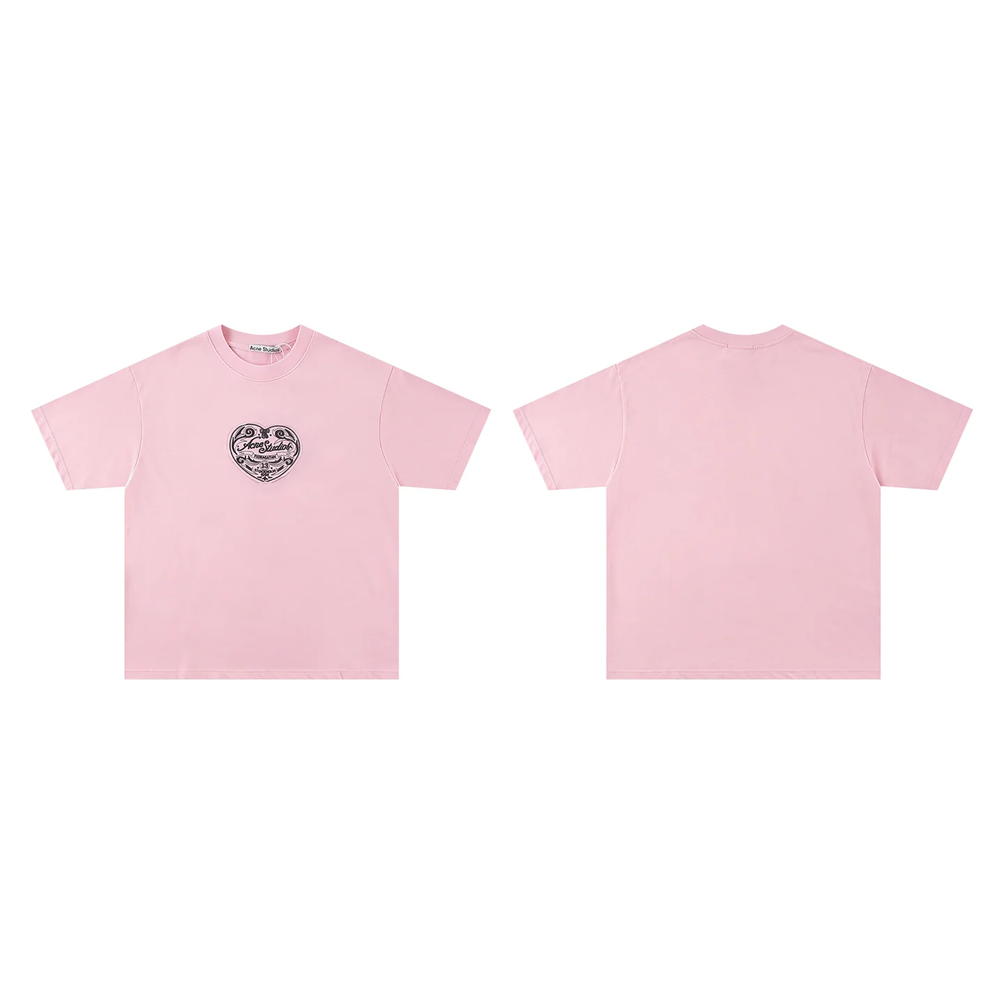 Heart Embroidery Oversized T-Shirt D10011404