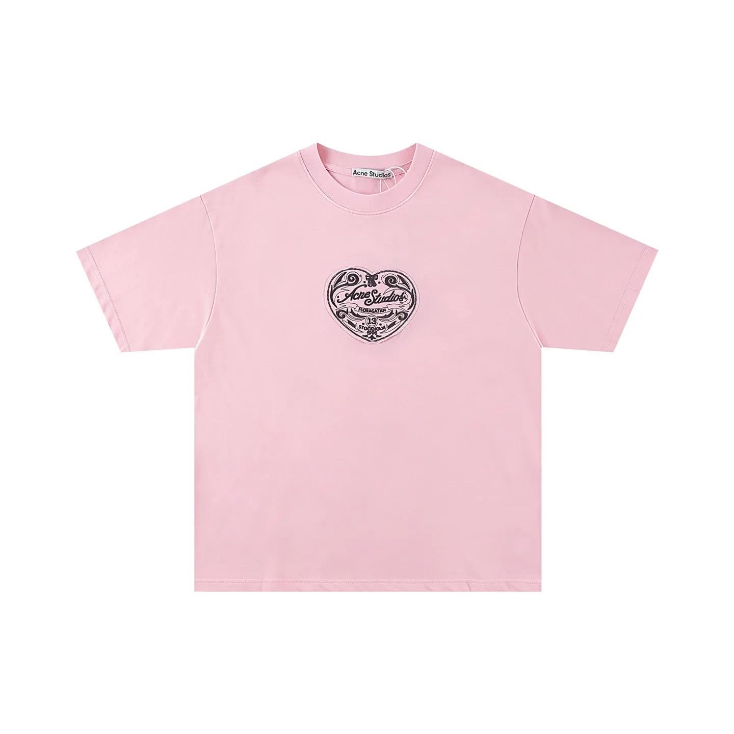 Heart Embroidery Oversized T-Shirt D10011404 — view 2