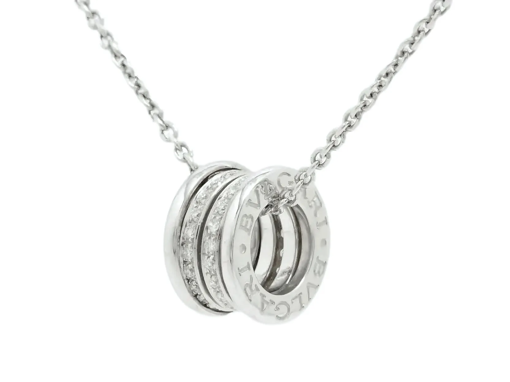 B.zero1 Diamond-Set Spiral Necklace (Gold-Plated Brass) D18517150