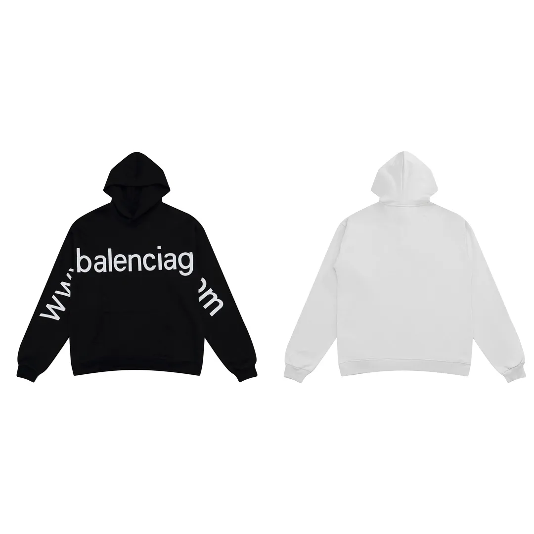 Logo Embroidery Oversized Cotton Hoodie D21918801