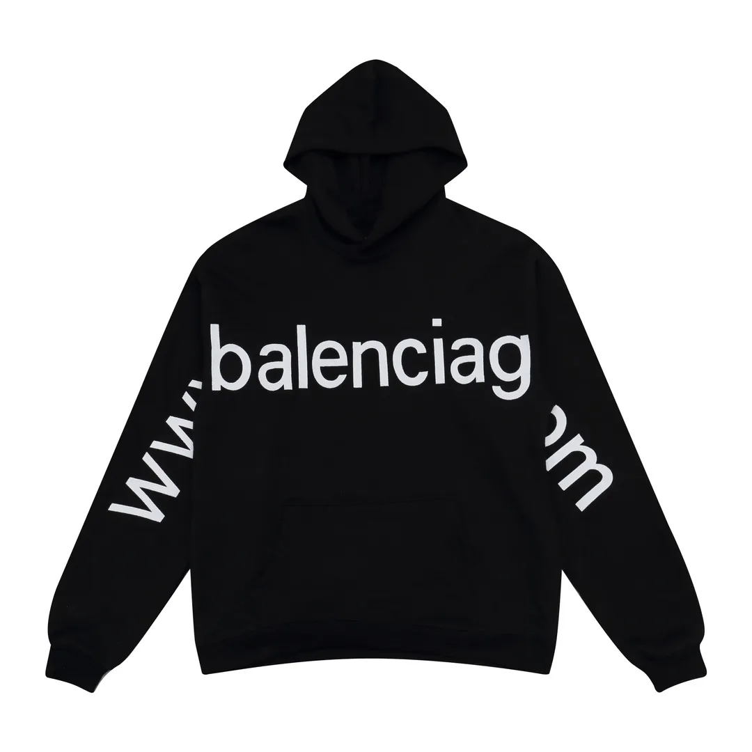 Logo Embroidery Oversized Cotton Hoodie D21918801 — view 2