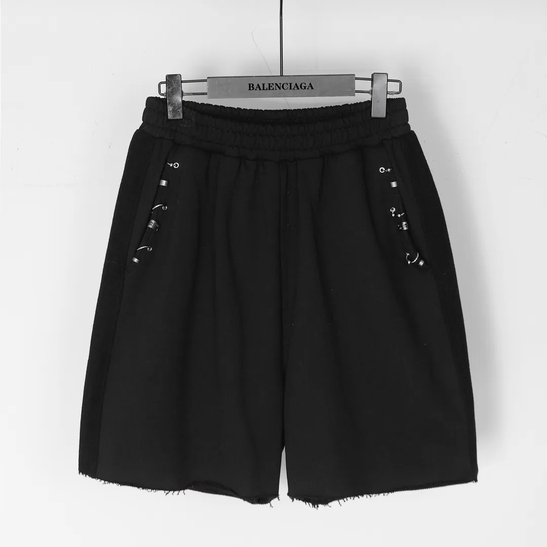 Pierced Hardware Cotton-Jersey Shorts D19512842