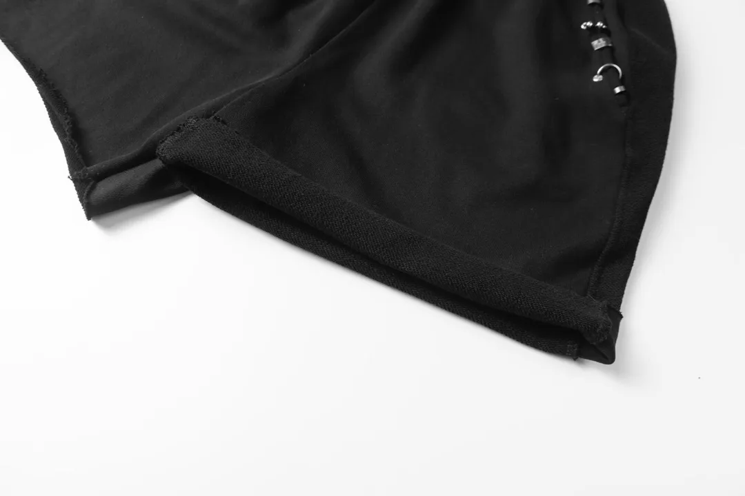 Pierced Hardware Cotton-Jersey Shorts D19512842 — view 9