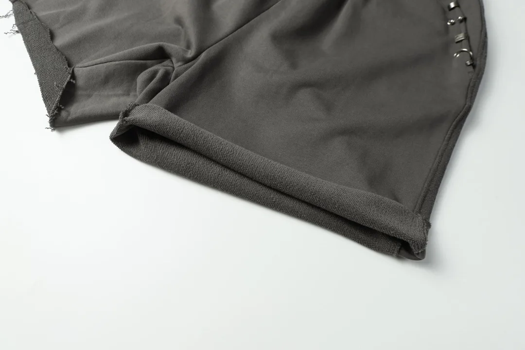 Pierced Cotton-Jersey Sweat Shorts D19512840 — view 8