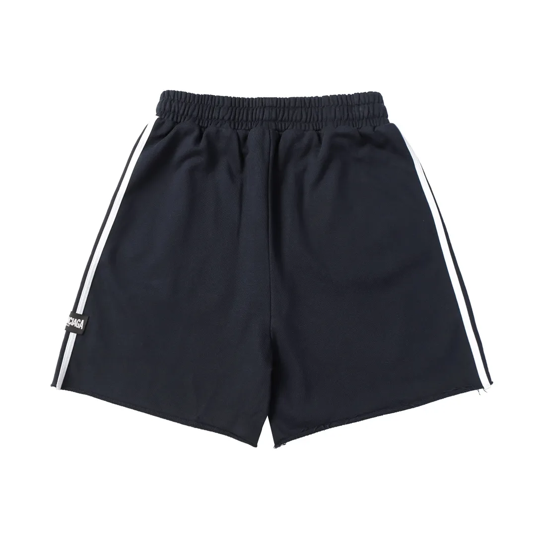 Distressed Logo-Print Cotton-Jersey Shorts D19012843 — view 2