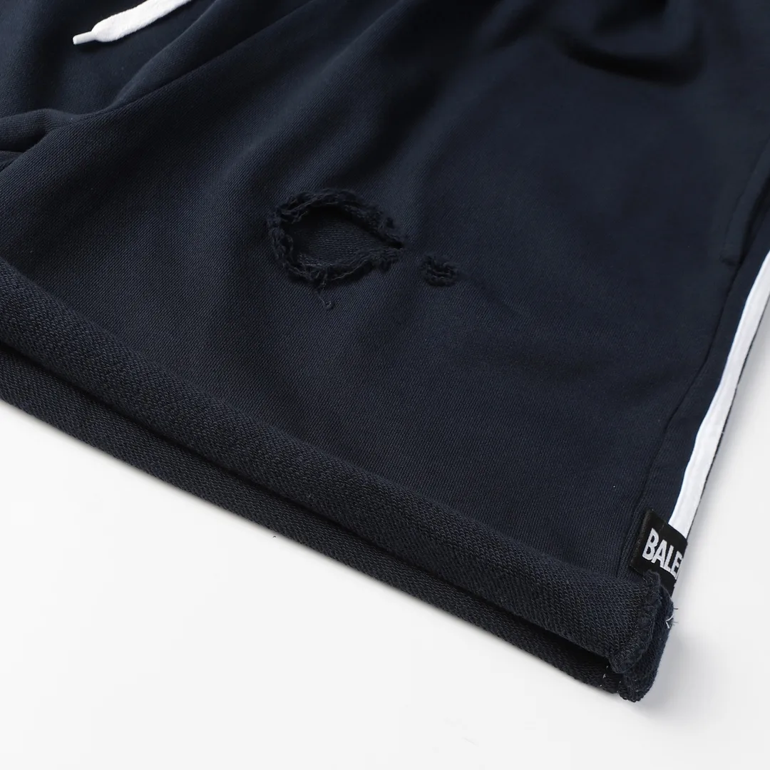 Distressed Logo-Print Cotton-Jersey Shorts D19012843 — view 5