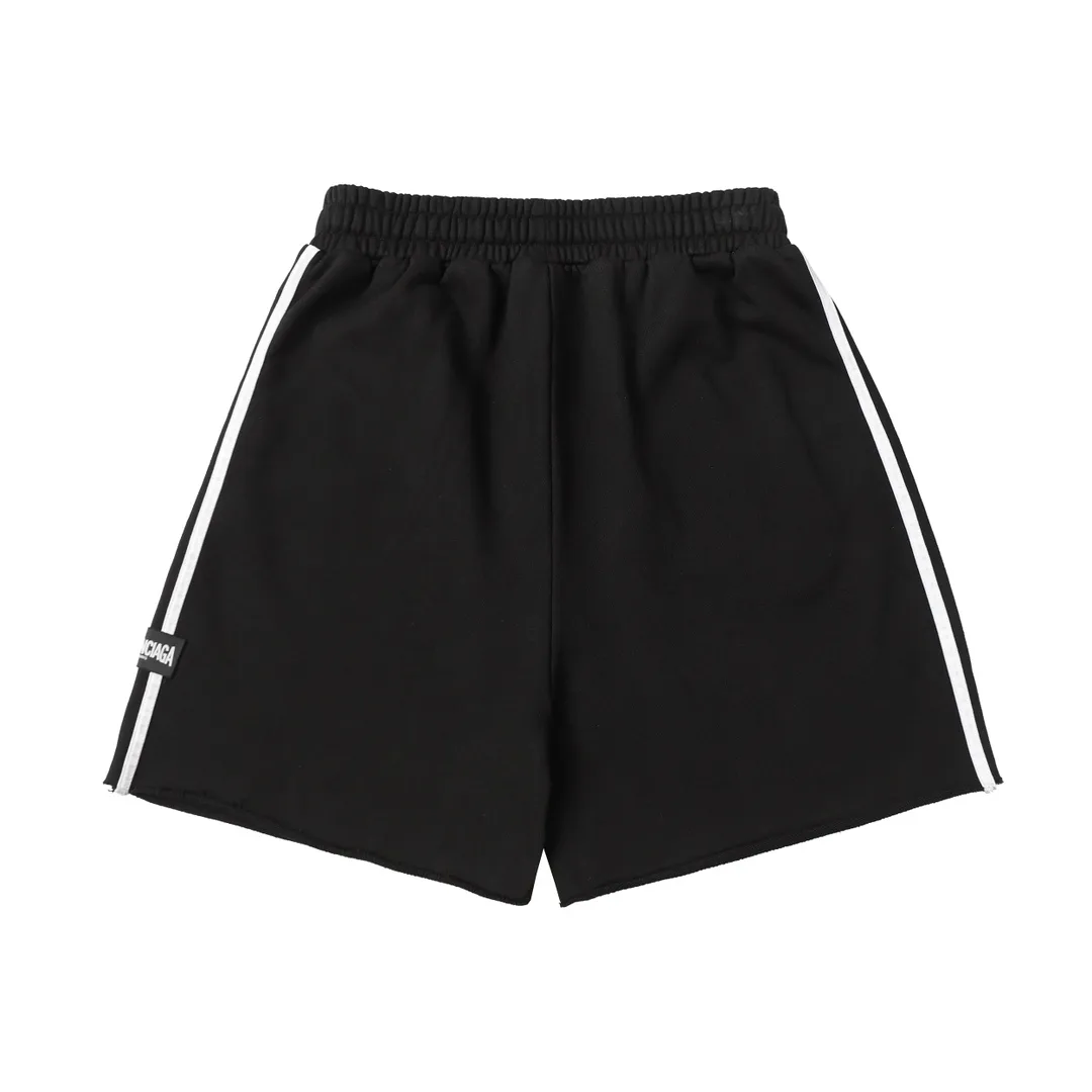 Distressed Logo-Print Cotton-Jersey Shorts D19012845 — view 2