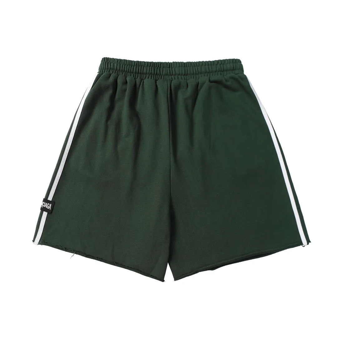 Distressed Logo-Print Cotton-Jersey Shorts D19012844 — view 2