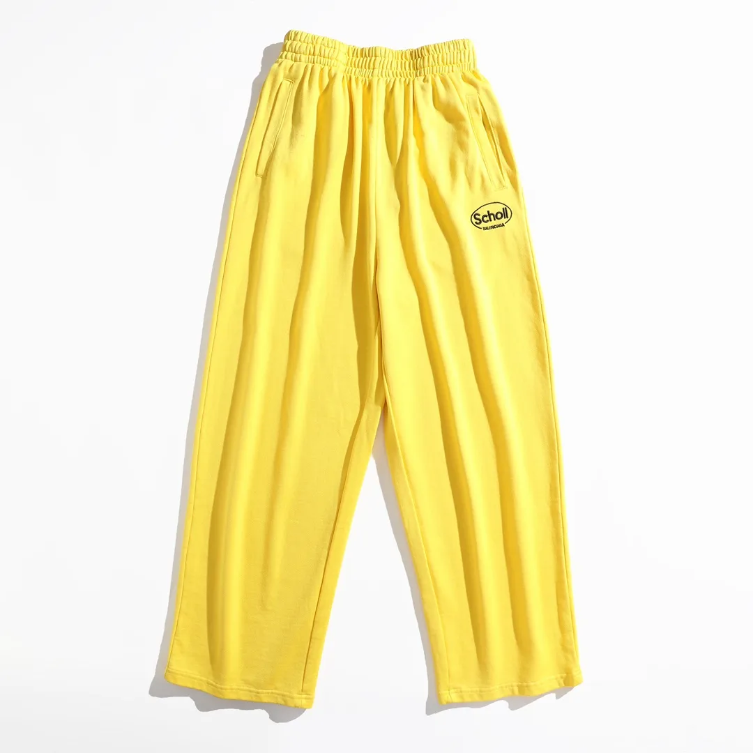 Balenciaga x Scholl Embroidered Wide-Leg Sweatpants D25912540