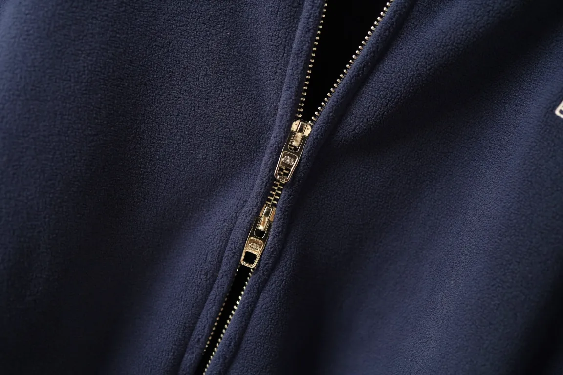 Embroidered Fleece Zip-Up Track Jacket D30918785 — view 5