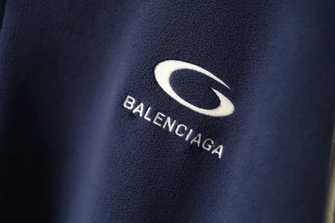 Embroidered Fleece Zip-Up Track Jacket D30918785 — view 7