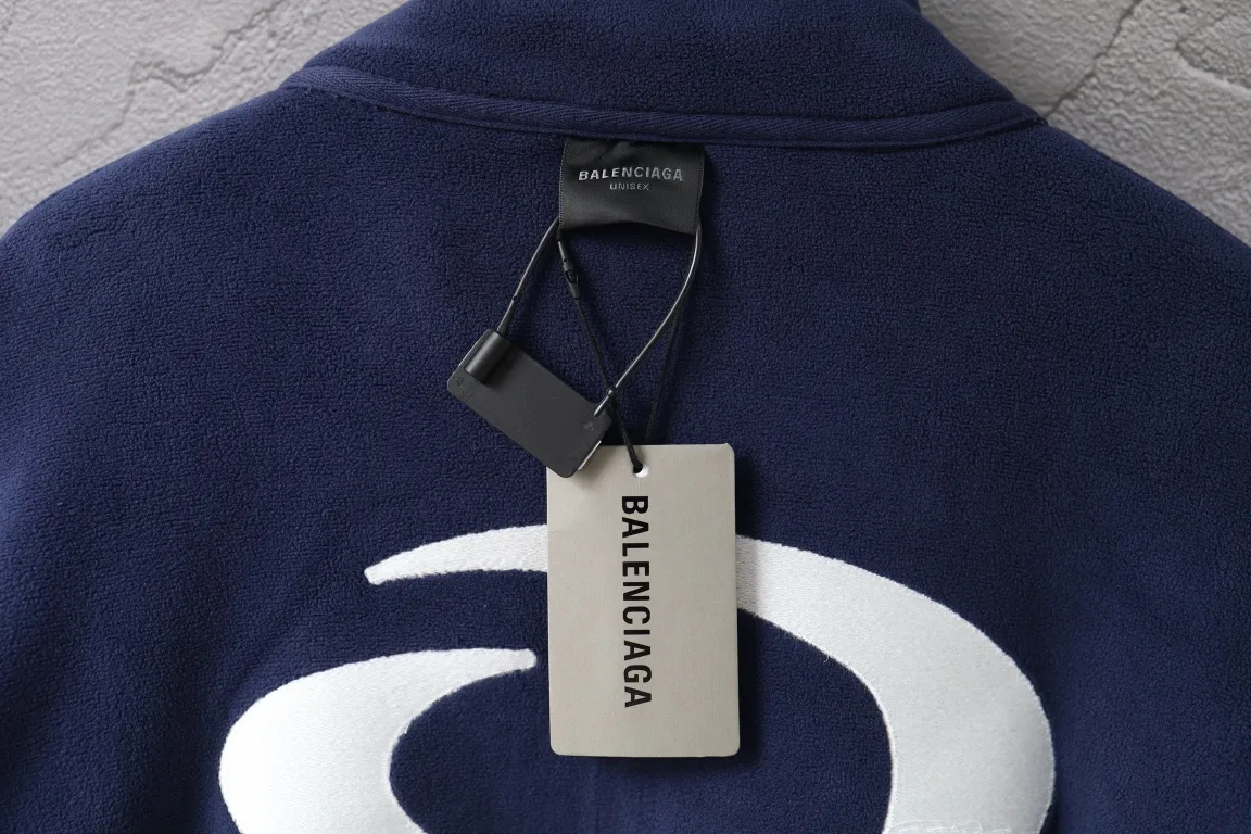 Embroidered Fleece Zip-Up Track Jacket D30918785 — view 8