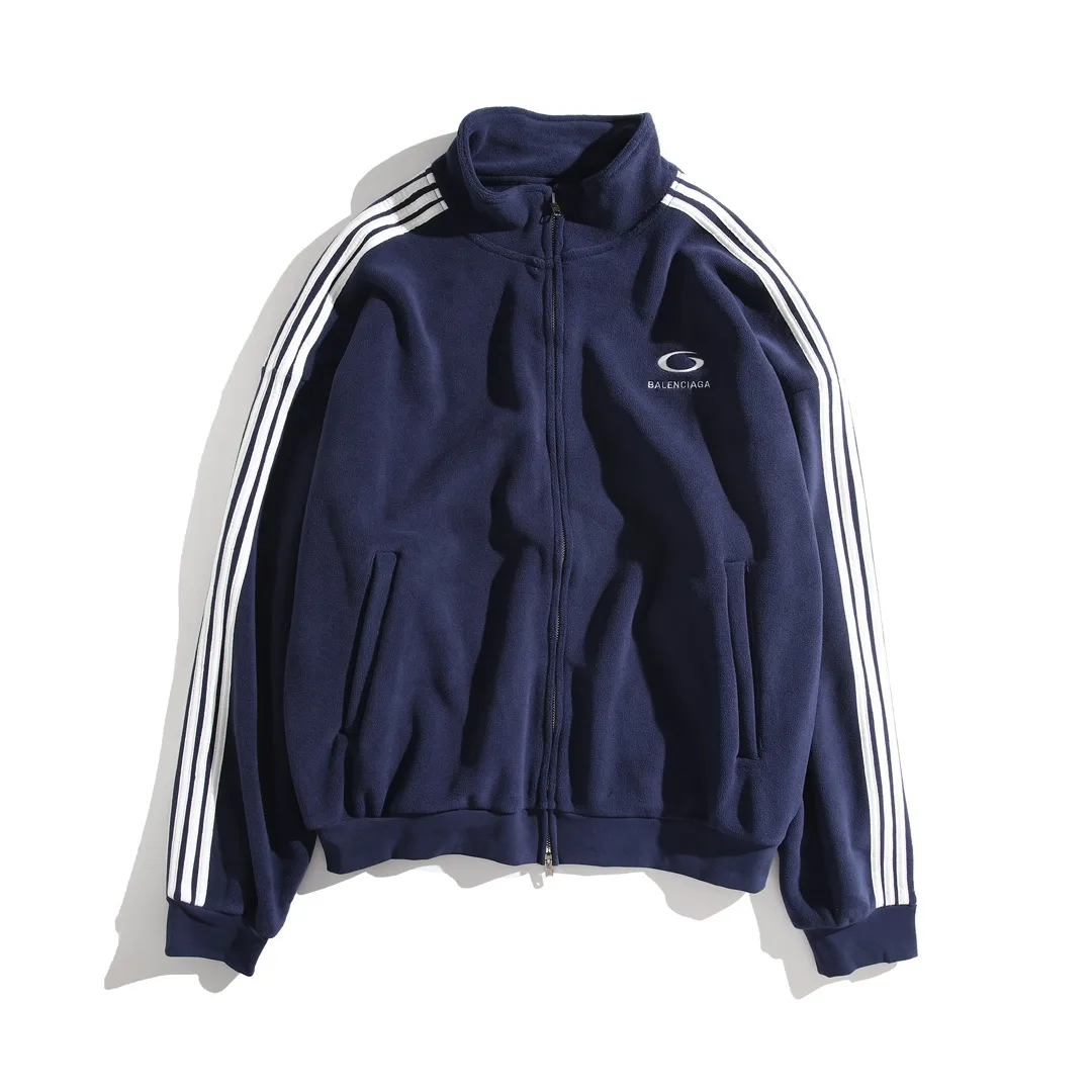 Embroidered Fleece Zip-Up Track Jacket D30918785 — view 10
