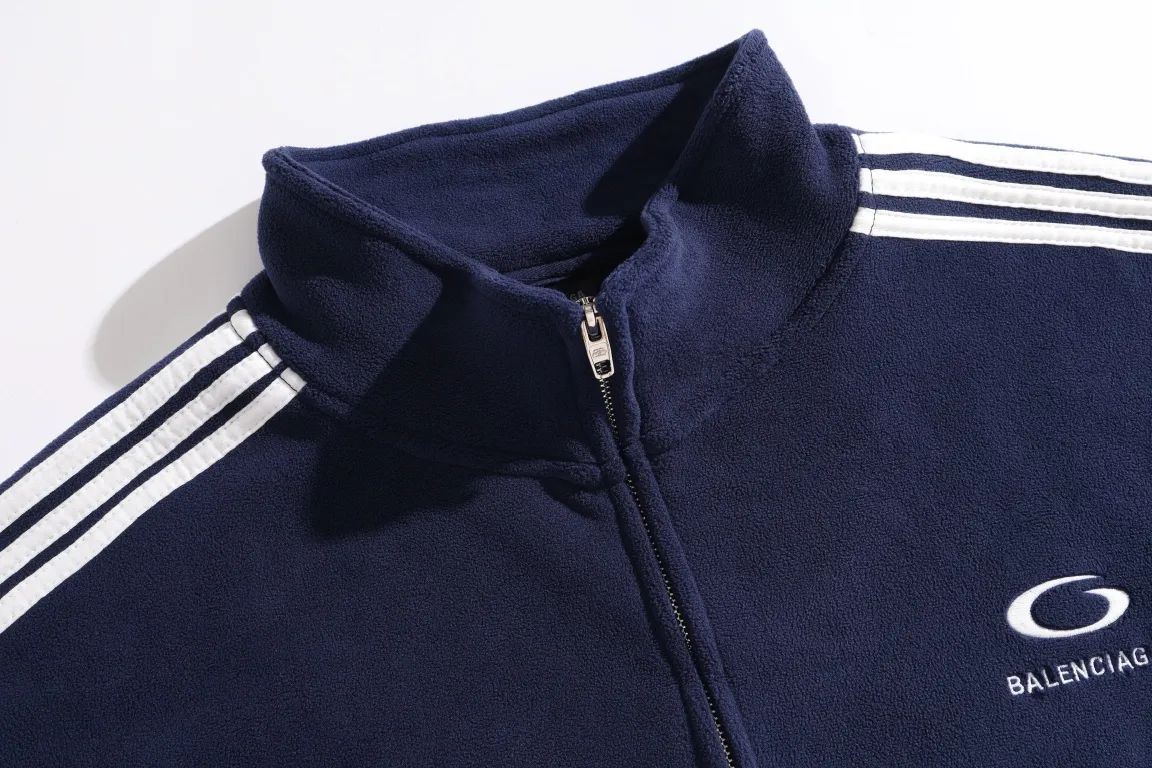 Embroidered Fleece Zip-Up Track Jacket D30918785 — view 12