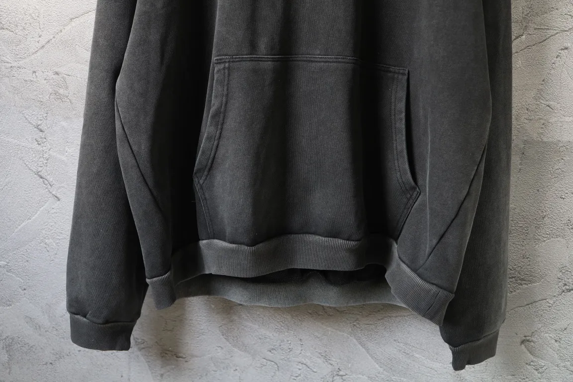 Logo Embroidered Washed Cotton Hoodie D30921339 — view 7