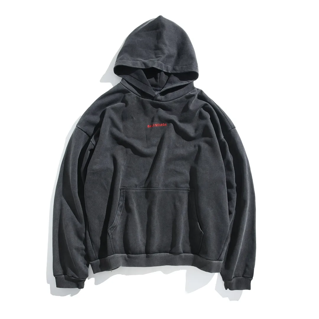 Logo Embroidered Washed Cotton Hoodie D30921339 — view 10