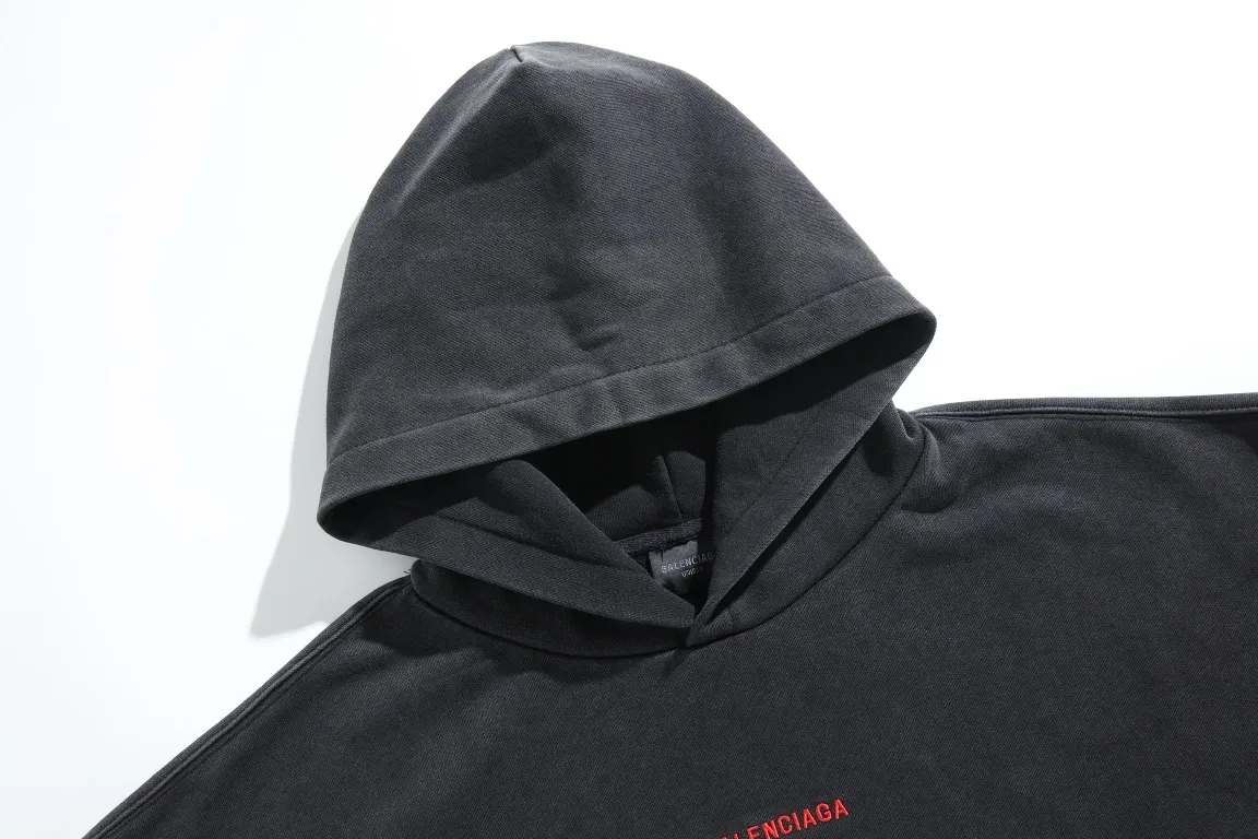 Logo Embroidered Washed Cotton Hoodie D30921339 — view 14