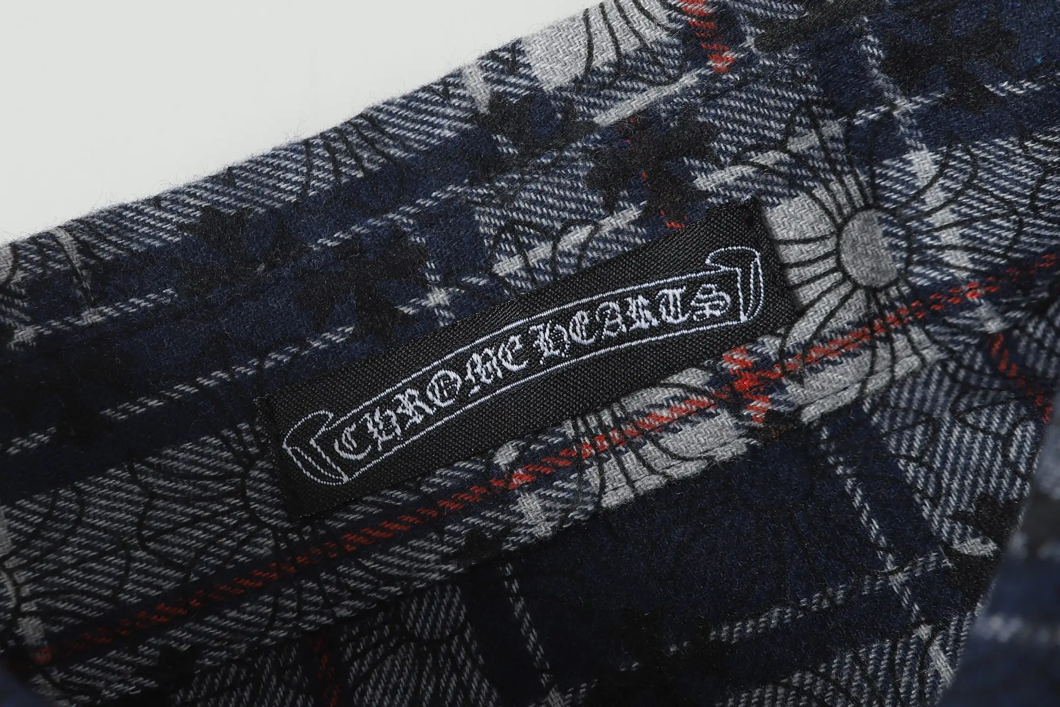 Logo-Jacquard Plaid Flannel Shirt D15013515 — view 5