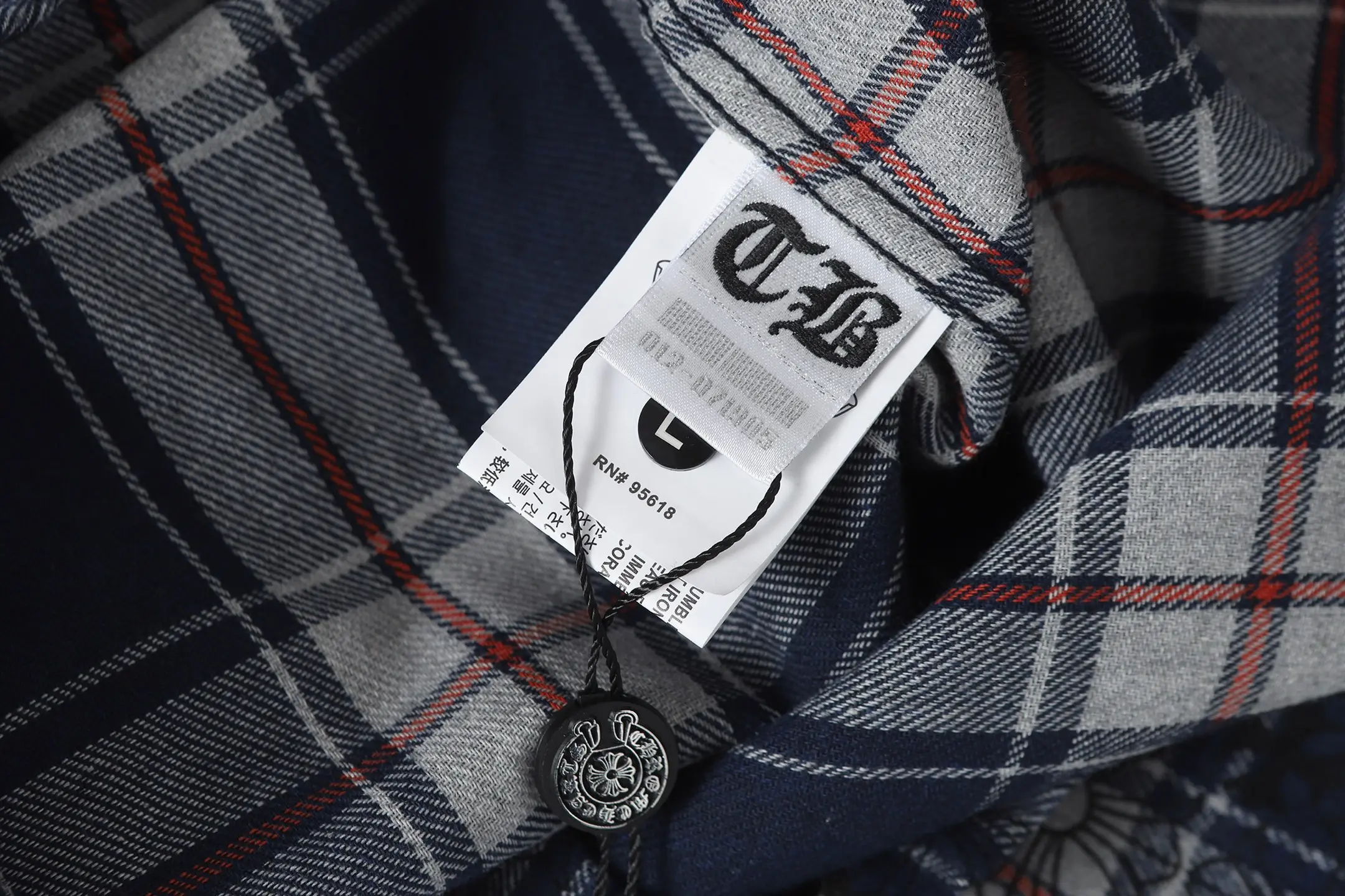 Logo-Jacquard Plaid Flannel Shirt D15013515 — view 11