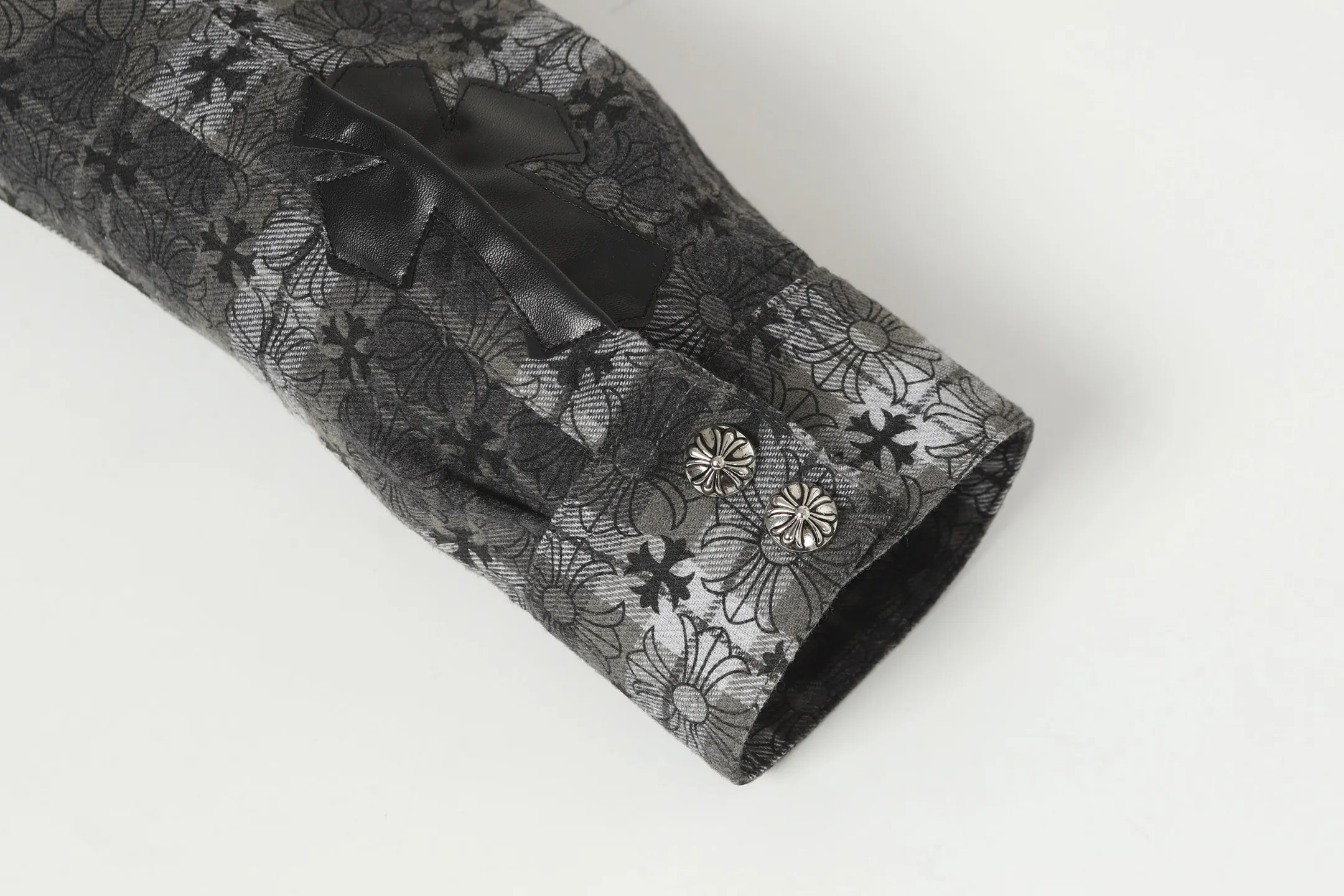 Logo-Jacquard Plaid Flannel Shirt D15013516 — view 9