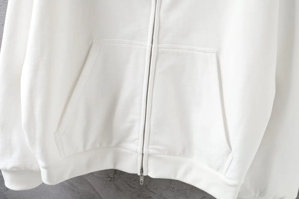 Logo Embroidered Zip-Up Hoodie D23921324 — view 7