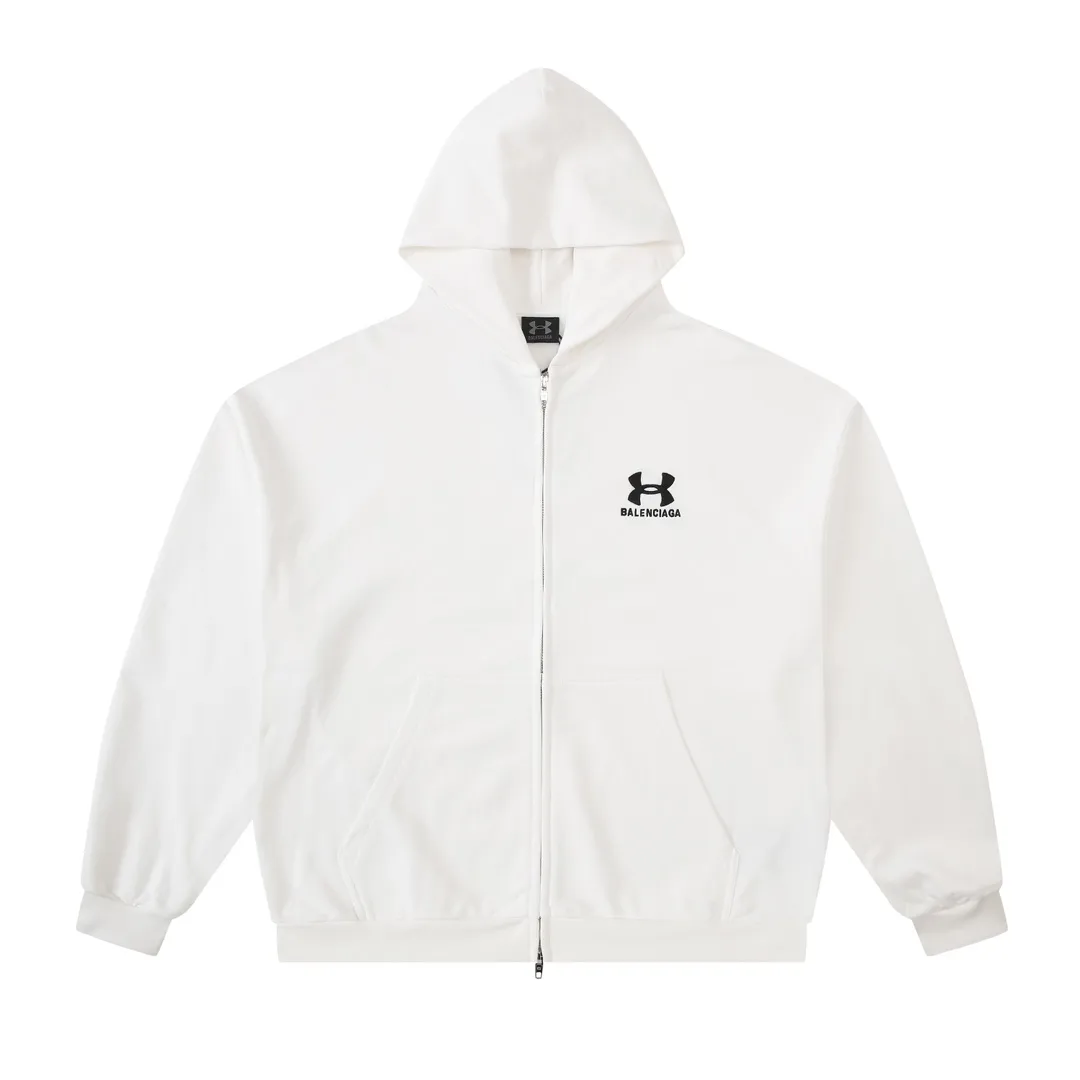 Logo Embroidered Zip-Up Hoodie D23921324 — view 10
