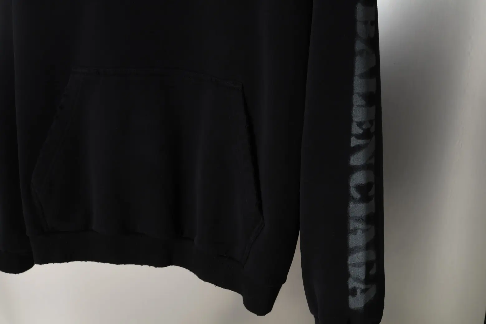 Distressed Logo Print Oversized Hoodie D23518788 — view 5