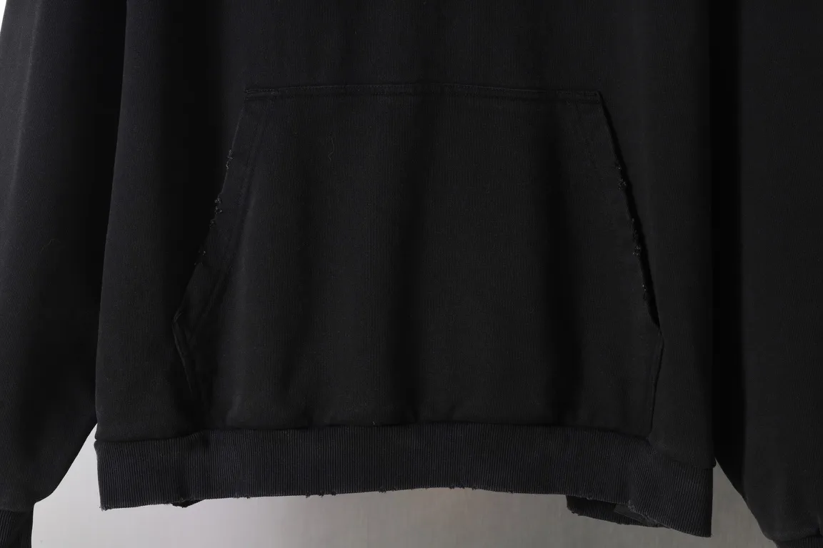 Distressed Logo Print Oversized Hoodie D26918800 — view 5