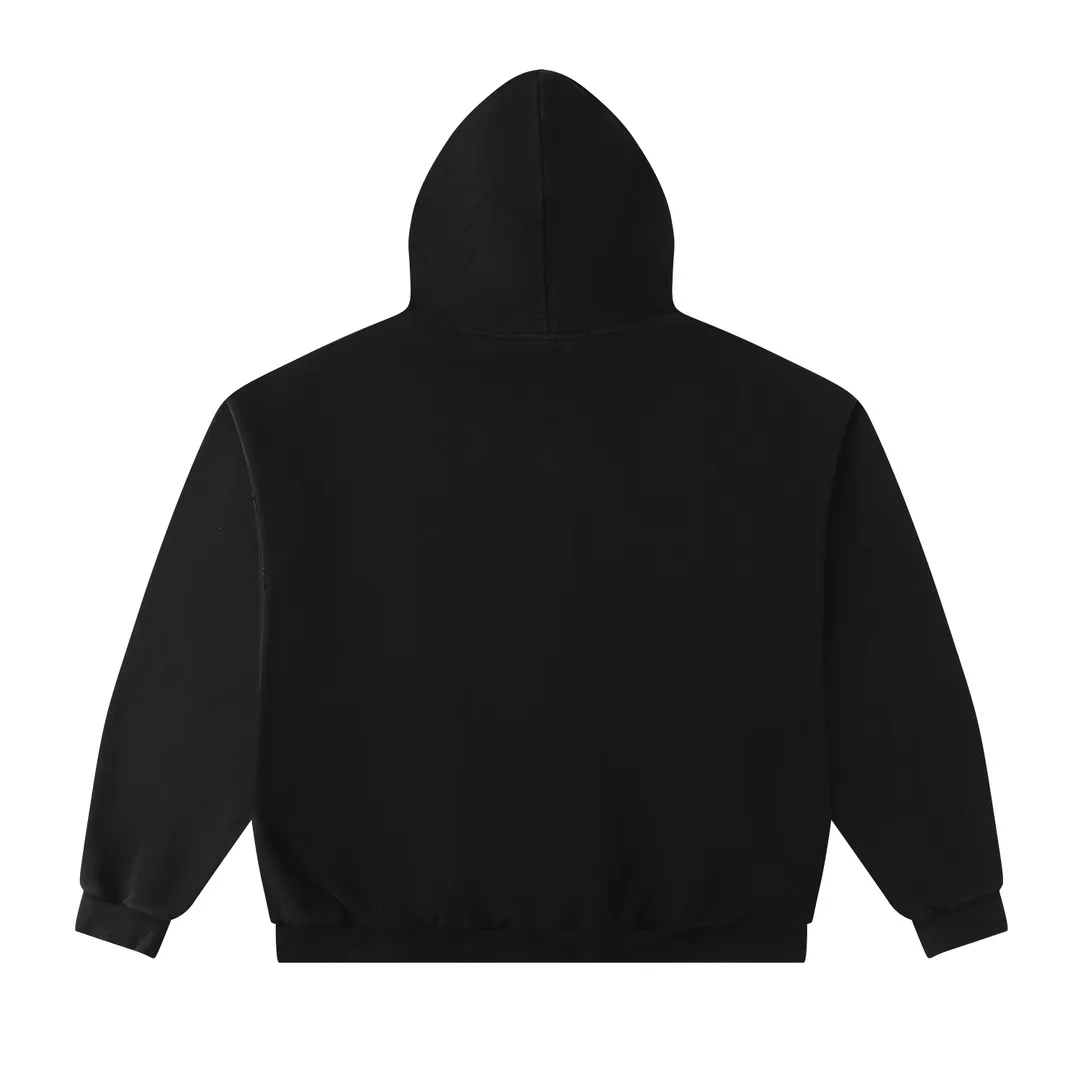 Distressed Logo Print Oversized Hoodie D26918800 — view 11