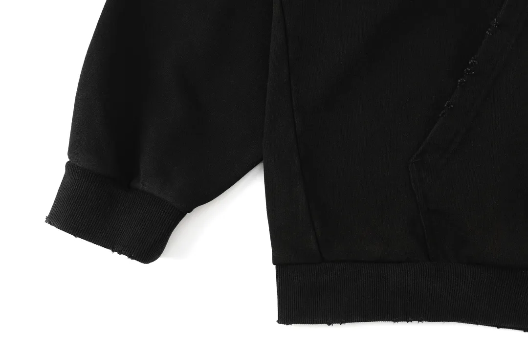 Distressed Logo Print Oversized Hoodie D26918800 — view 17