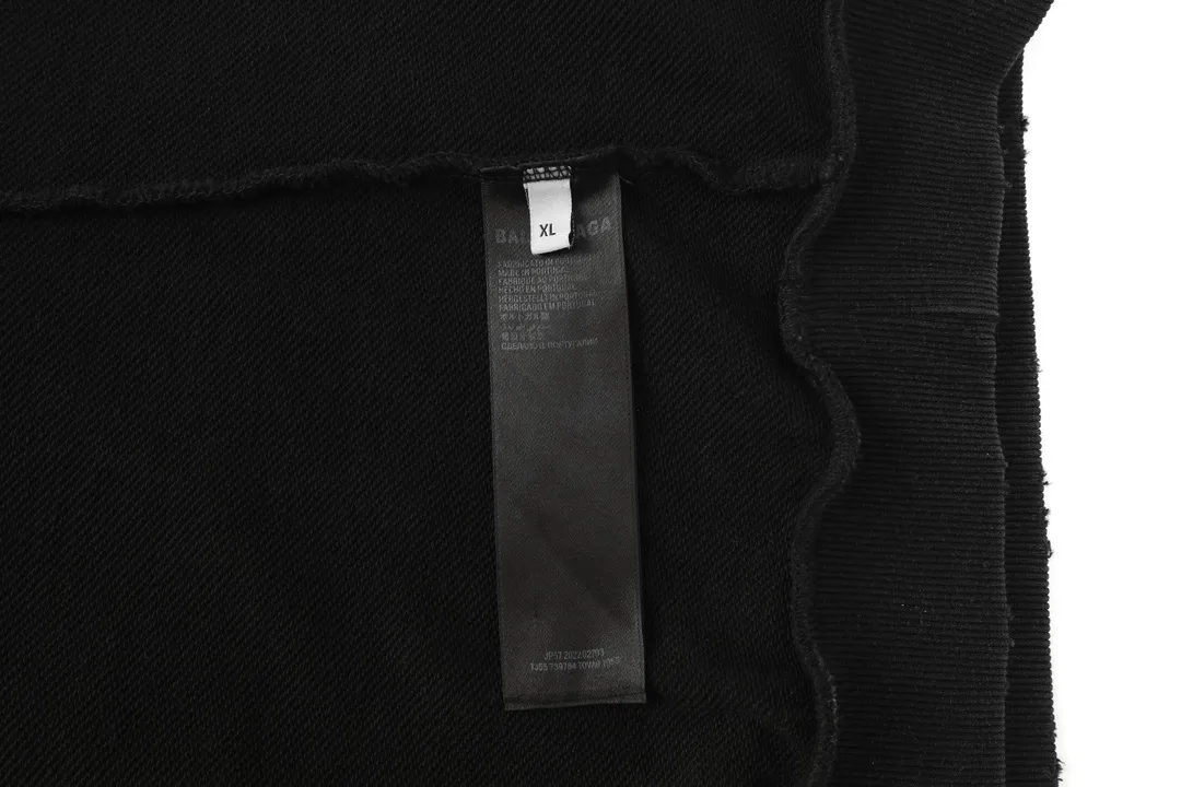 Distressed Logo Print Oversized Hoodie D26918800 — view 18