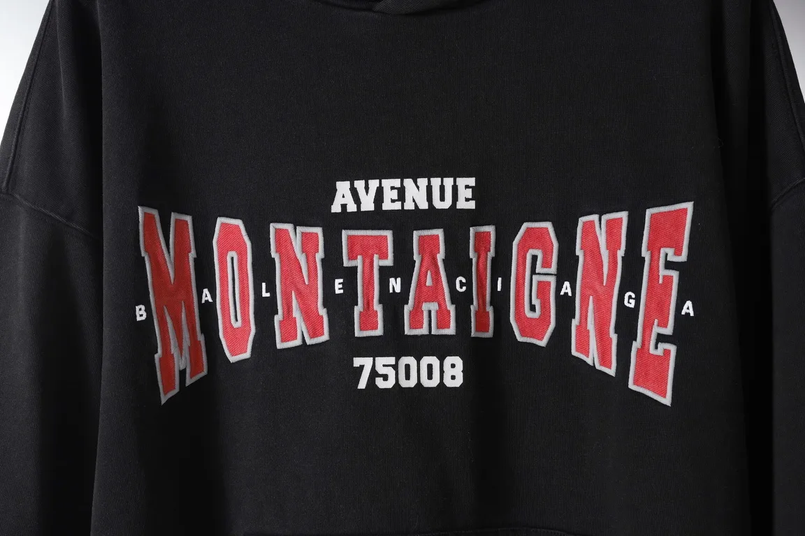 Avenue Montaigne Embroidered Logo Hoodie D26521326 — view 5