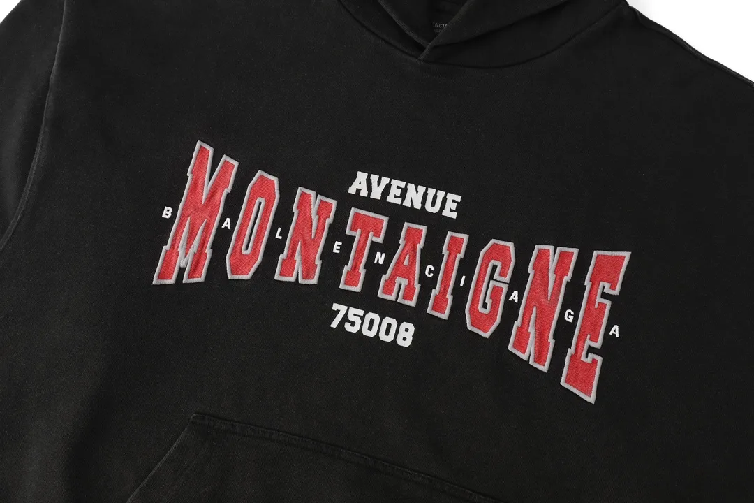 Avenue Montaigne Embroidered Logo Hoodie D26521326 — view 12