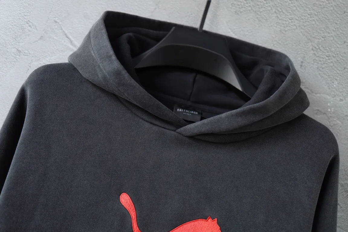 Balenciaga x Puma Embroidered Washed Hoodie D25921332 — view 7